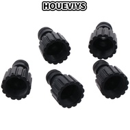 HOUEVIYS 5PCS Hose Adapter, Black G3/8 Female Thread Faucet Connector, Multipurpose PP Pipe Fittings