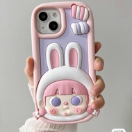 Casing Cute Bunny Girl iPhone 13promax Phone Case iPhone 14 pro max11 Silicone 11/13