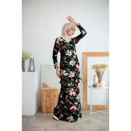 Baju Kurung Xaria Ruffle Kurung Premium Chiffon With Full Lining