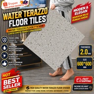 60x60cm Marble Tiles Sticker 30pcs Self-Adhesive vinyl flooring Waterproof for Bathroom & Home Decor