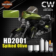 [ Hijau Harley Davidson Spiked Olive ] HD2001 Cover Set Kaler 370ml 0.25L 0.5L Spray Cat 2K Aikka