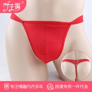 Wholesale Men's Transparent Sexy Panties Men's Temptation T-Back Three Elastic Underwear 4072