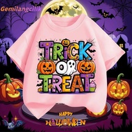 REAdy stocK Ready Stock Trick or Treat Halloween Special anak-anak lengan pendek T-shirt Graphic T-S