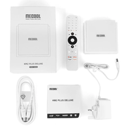 MECOOL KM2 Plus กล่องทีวีดีลักซ์พร้อมการรับรอง Netfilx4KAtmos Doby Vision 4 + 32G WiFi6 1000M LAN BT