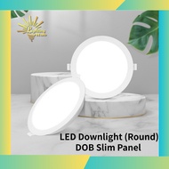 LED Downlight (Round) / DOB Slim Panel / 3W 6W 9W 12W 15W 18W 24W / 3000k 4000k 6500k