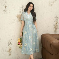 OLV - Đầm hoa kiểu dáng dài Elisent Fleur Dress