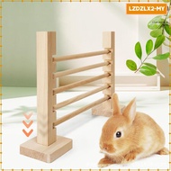 [Perfk] Jump Bar Jump Hurdle Bar,Interactive,Wood Toy,Adjustable Height for Pet Bunny  Jump Training