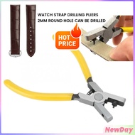 N.D Punch Pliers 2mm Round Hole Leather Watch Band Strap Hole Puncher