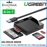UGREEN CR125 4-IN-1 SUPER SPEED USB 3.0 USB-A TO SD / TF / CF / MS SLOT CARD READER 50CM (UG-CR125-3
