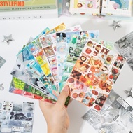 STYLEFIND 3D Sticker Book, Cute Die-cut Cartoon Style DIY Scrapbook Stickers, Gift Cut Film Coil Win