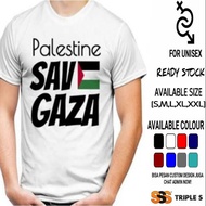 Distro PALESTINE SAVE GAZA FLAG GAZA T-SHIRT DAKWAH ISLAMIC T-SHIRT