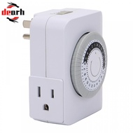 Mechanical Timer Indoor Plug-in Timer 15A 3 Holes Electric Wall Timer 24-hour