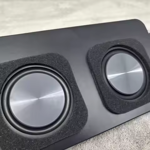 SOTAMIA 1pcs 3 Inch Ultra Thin Subwoofer 6 Ohm 20 Watt Dual Bass Diaphragm Passive Speaker Waterproo