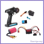 [FinevipsMY] RC Car Spare Parts 35A Esc 2.4G Remote Controller for WLtoys A959 HSP Replacement