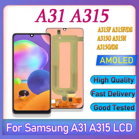 AMOLED For Samsung A31 Display With Fingerprints For Samsung A31 A315 A315F Lcd Display Digital Touc