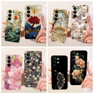 Camera Protection Cover For Realme C18 Pro C15x 5G Case RMX5250 RMX5253 RMX5555 Fashion Flower Soft 