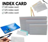 starexschoolsupplies index card white 1/8 size, 1/4 and 1/2 size for students school supplies
