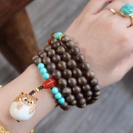 如虎添翼 鹿角雕小飛虎 文萊軟絲沈香沉香手鍊