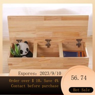 Customized Modern Solid Pine Bed Bottom Storage Box Rectangular Pedal Customized Large Wooden Box Self-Assembled R8XV