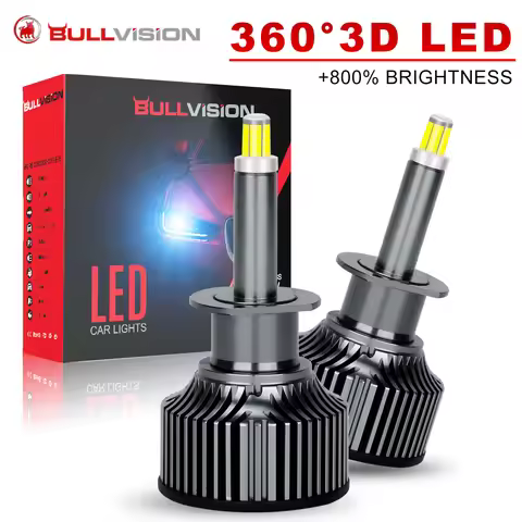 3D 360 H7 LED Headlight CANBUS 360 for Projector Lenses H1 H3 H8 H9 H11 Fog Lights 9006 9005 9012 Le
