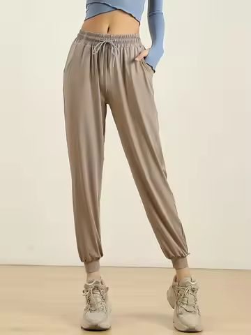 Sweatpants Women's casual girdle pants Loose Yoga pants High waisted elastic quick-drying pants Slim