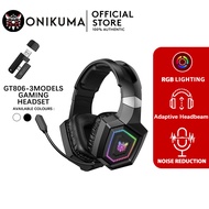 ONIKUMA GT806 Gaming Headphone 3 Model Headset Bluetooth 5.3 With Mic Wireless Headset RGB Lighting