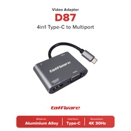 Taffware D87 4in1 Type-C to HDMI 4K VGA USB 3.0 PD Adapter Converter