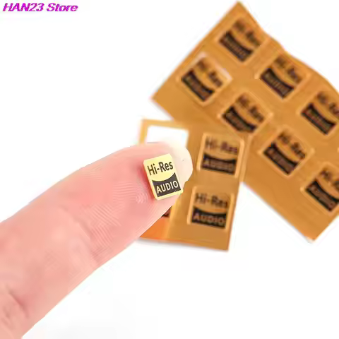 10pcs 7.1*7.1mm Hi-Res Audio Stickers For Walkman Fiio Iriver Cayin MP3 All Hifi Device