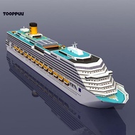 tooppuu Cruise Ship Paper Model Cruise Ship 3D Paper Model DIY Puzzle Manual Papercrafts Toy new