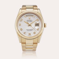 Rolex Reference 118238 Day-Date | A yellow gold automatic wristwatch with day, date and bracelet and