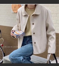 杏色毛呢外套   zebra crossing shkev desire shop doublew attention grass room littlesis