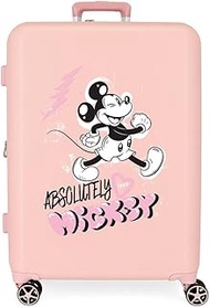 Mickey Friendly Medium Suitcase Nude 48 x 70 x 26 cm Rigid ABS Integrated TSA Lock 88L 3.98 kg 4 Dou