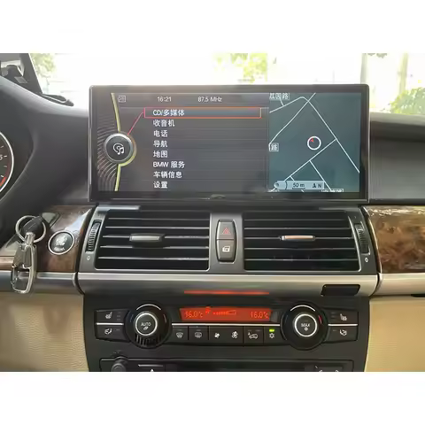 Carnavi 10.25" 12.3" Linux Screen for BMW x5 x6 e70 E71 Upgrading with Wireless CarPlay BT DVR Backu