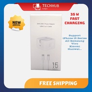 35 W USB-C Power Adapter with USB-C to C Cable