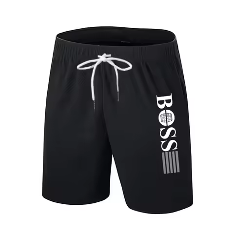 Summer Fashionable Beach Short Pants Men And Women Outdoor Casual Sport Pants Quick Dry Boss Printed