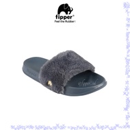 Fipper - Slip On Fluff Gray Lynch / Gray Lynch / Metallic Bronze