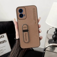Motorola G45 5G Standing Case Motorola Edge 70 Luxury Plain LeatherFusion