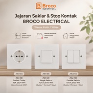 TOMBOL Broco PLANOORISINIL NEU RAY/ - 1 Gang Switch 2 Button/ / Stop Kontak - J151 J161 J162 E154 E1