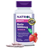 Natrol Biotin Beauty Tablets, 5000 mcg, 250 Tablets