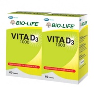 BIO LIFE VIT D3 1000IU 60'Sx2
