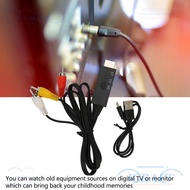 CRAFTML AV to HD Multimedia Interface Cable, RCA CVBS AV to HD 1080P/720P 60Hz Plug and Play 3RCA to