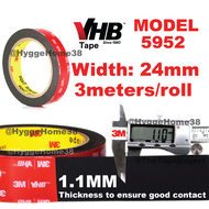 [TapeExpert] 3M VHB Double Sided Tape 5952 Super Strong For Heavy Duty Car Skirting Spoiler Visor Ou