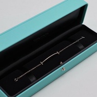 Tiffany&Co Smile18K白金手鍊 - 小號0.12 carat