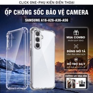 Samsung A56, A26, A36, A16 case, 4-sided shockproof clear silicone with camera protection | Shockpro
