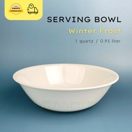 Corelle 1 Quartz / 1 Liter Serving Bowl Winter Frost - White