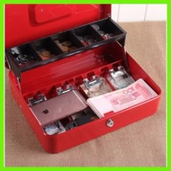 SUPER ONE SHOP 30cm Cash Box Money Drawer Key Locking Safe Lock Gray 5 Compartment Cantilever Tray