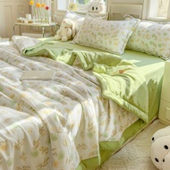 Cadar Queen Fitted Bedsheet Comforter Set Single Super Single Quilt Blanket Bedding King Duvet Conforter Set Pillow Cases 4in1