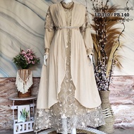 Zaskia Dress Muslim / Gamis Kondangan / Gamis Pesta / Wisuda Dress