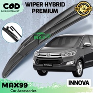 WIPER HYBRID INNOVA / WIPER HYBRID PREMIUM GRAND INNOVA / WIPER KACA HYBRID INNOVA REBORN / 1 PASANG