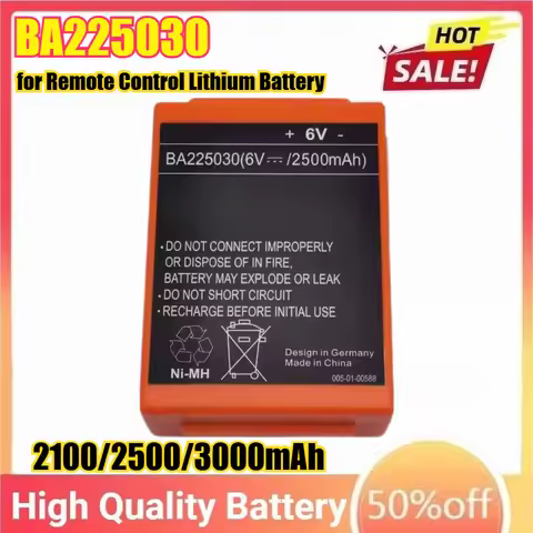 6V 2100mAh/2500mAh/3000mAh BA225030 Battery for Remote Control Lithium Battery Accessories Remote Co